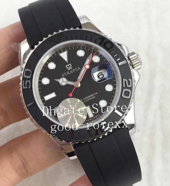 

40mm factory super version mens automatic eta 2836 watch men 126655 ceramic bezel watches 226659 swiss rubber master jf wristwatches, Slivery;brown