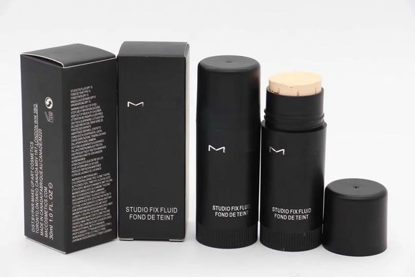 

famous brand m Foundation studio fix fluid 6 colors makeup full size 1pcs/lot