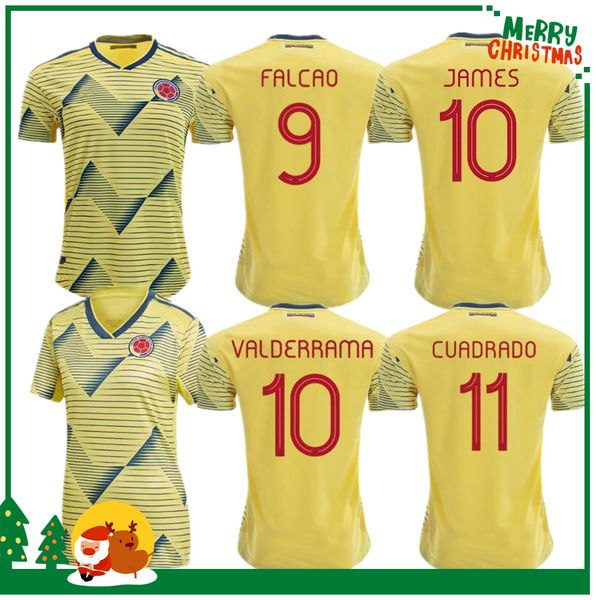 

19 20 Colombia JAMES FALCAO VALDERRAMA Soccer Jersey Colombia Club Home away Football Short 2019 womanFootball Shirt