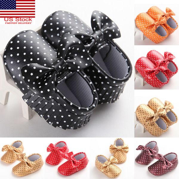 

2019 new newborn baby girl princess cute crib shoes soft sole pram anti-slip prewalker baby soft bottom toddler shoes 0-18m, Black