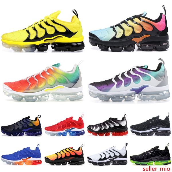 

tn plus running shoes men women wool grey game royal tropical sunset creamsicle designer sneakers sport shoes size 36-45