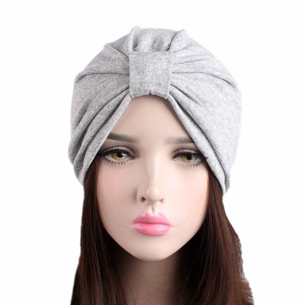 

2018 год новые женщины сплошной цвет beanie тюрбан стиль hat индии hat муслима леди косынку hijabs женщины ободки аксессуары для волос, Blue;gray