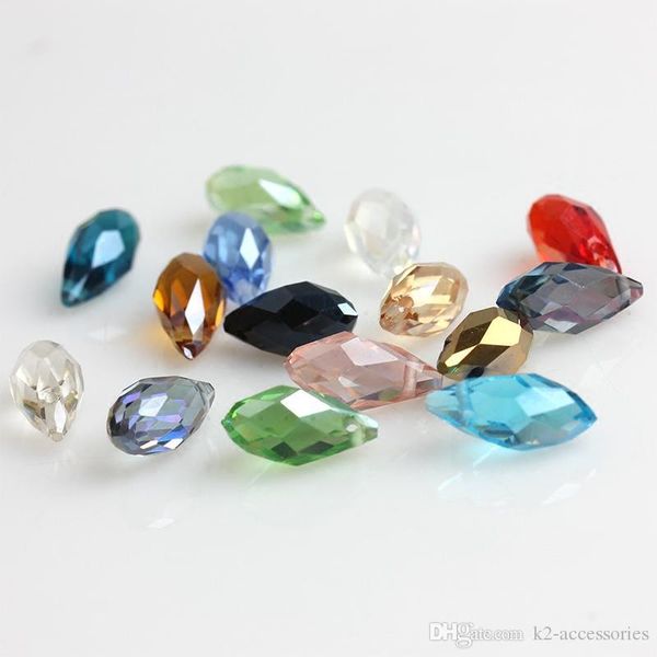 

free ship new смешивать цвета грановитого teardrop plated ab хрустальные стекла сыпучего бисер 6 * 12mm ювелирных изделий diy свободного бис, Crystal