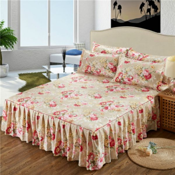 

2019 new180cm*220cm bed skirt bedspread single active grinding not fade not shrink ball is essential for home