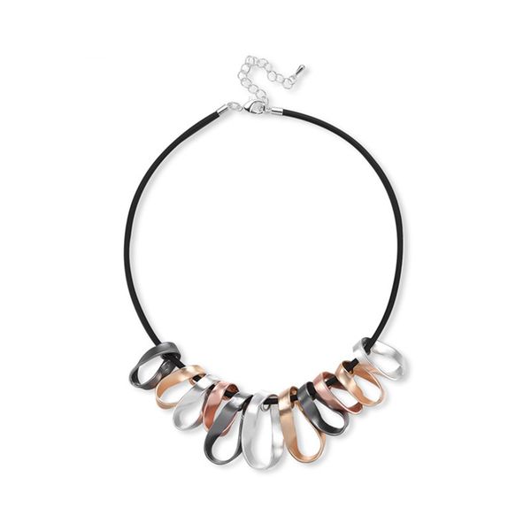 

новой нерегулярная овал сочетания декоративного кулон цепи ключицы модной женские аксессуары производители прямые продажи, Golden;silver