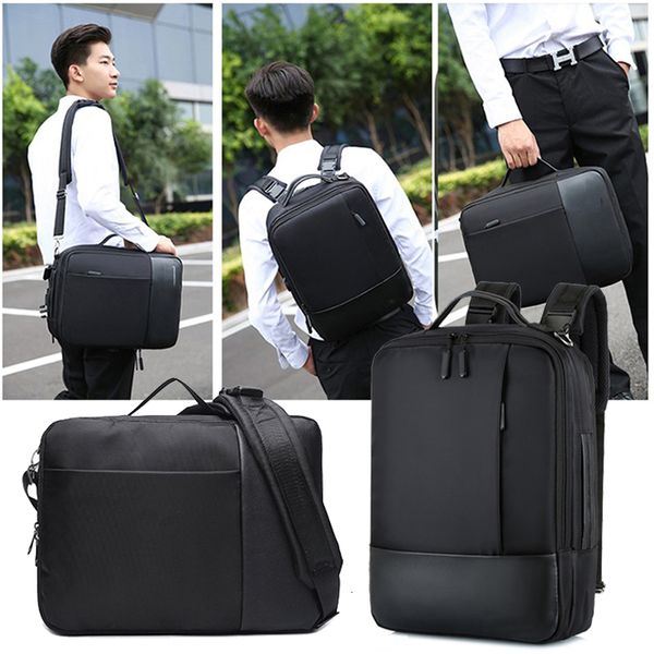 

business anti theft backpack men smart lapbagpack usb charger male shoulder bag 15.6 inch notebook pack pack men's black bag cj191201