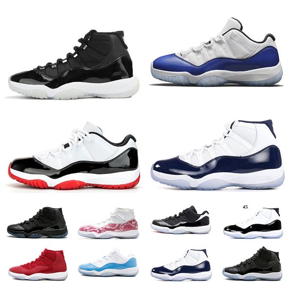 

25th anniversary wans white bred 11 11s basketball shoes women bred concord 45 air retro men mens trainers sports sneakers