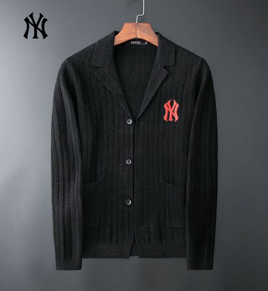 

ny tide brand sweater mens designer sweater luxury fashion knitted cardigan trend wild hoodie high end casual jacket outdoor cardiganselling, White;black