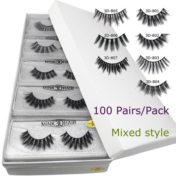 

wholesale eyelashes 20/30/50/100pair 3d mink lashes natural mink eyelashes wholesale false eyelashes makeup false lashes eye lash