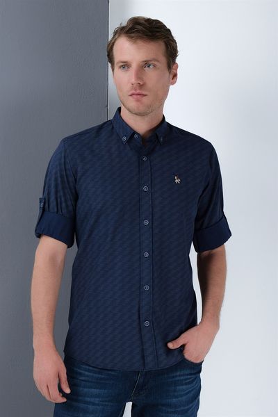 

g684 dewberry shirt емно-иний, White;black