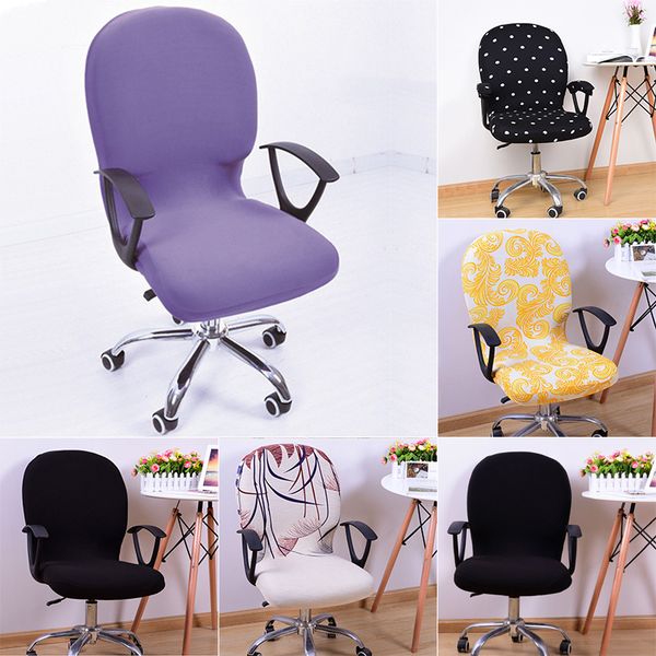 

swivel chair cover stretchable removable computer office washable rotating lift lbshipping
