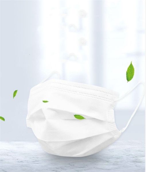 

dustproof 3 layer ear hook protective mask white mask protective belt elastic black/white/pink shipping001