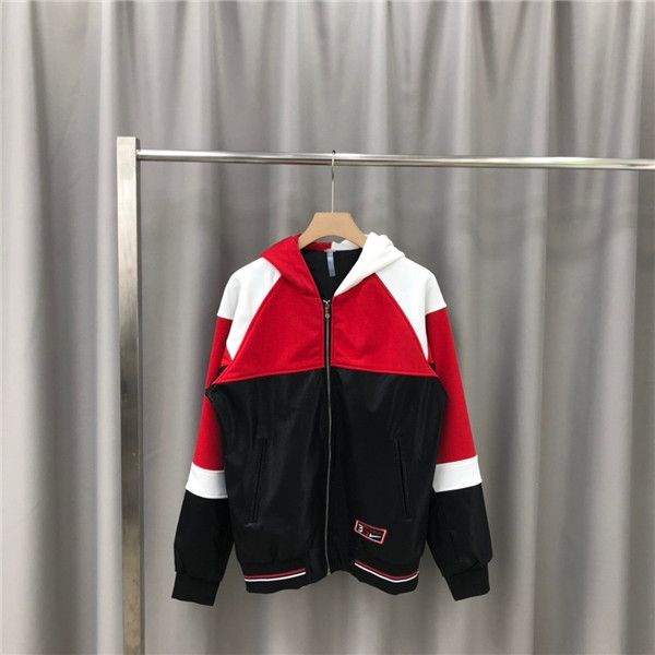 

19aw luxurious brands design given hooded jackets sweatshirts men women clothes sweater fashion splice streetwear outdoor hoodies coat, Blue;black