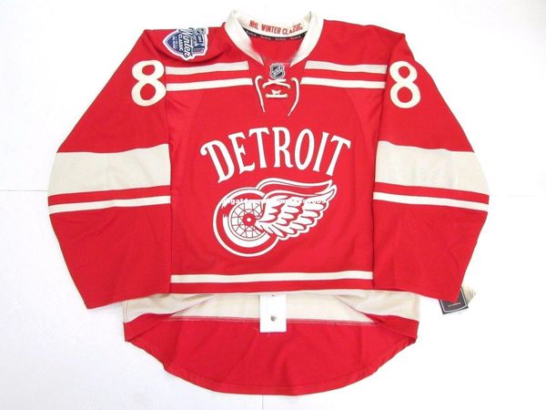 

custom justin abdelkader detroit red wings winter classic edge 2.0 jersey stitch add any number any name mens hockey jersey xs-6xl, Black;red