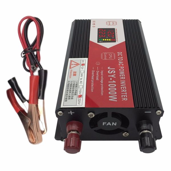

1000w dc to ac 220v 110v usb portable power inverter adapter charger universal voltage converter power switch
