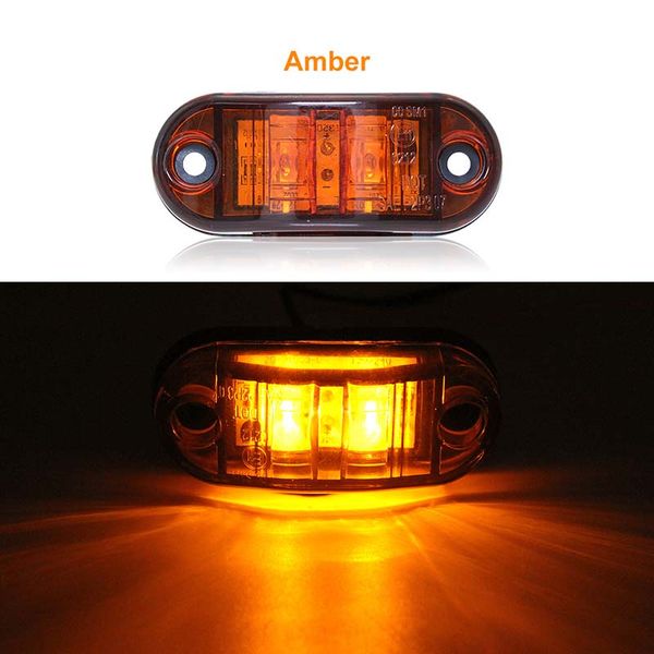 

led indicator light truck side marker lamp 12-24v waterproof for lorry truck trailer brake warning light