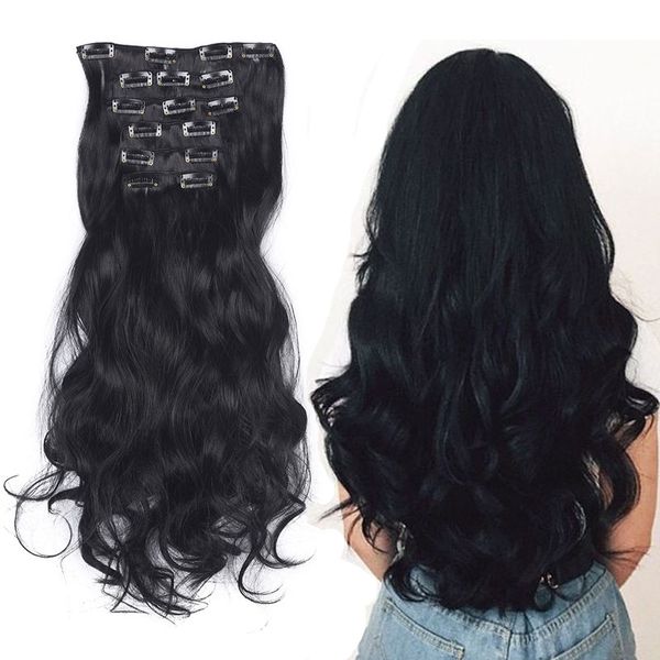 Clip In Hair Extensions Synthetic Curly Hair Extensions Clip In
