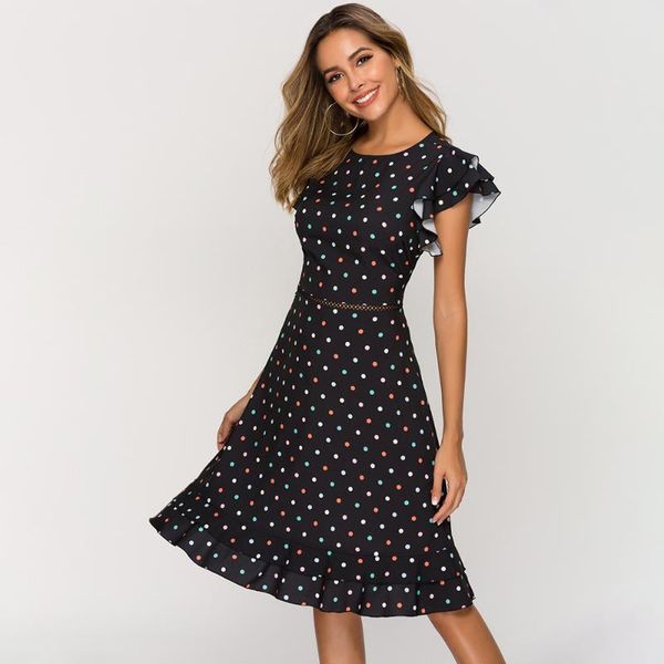 

casual dresses 2021 suit-dress dress small circle party full skirt, Black;gray