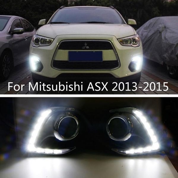 

1set drl for mitsubishi rvr asx outlander sport 2013 2014 2020 running lights daytime daylight 12v lamp car-styling light