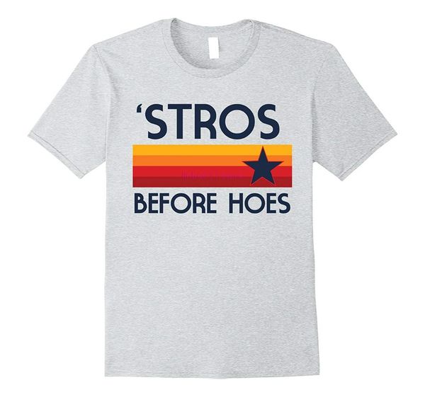 

new men shirt stros before hoes houston baseball astro shirt, White;black