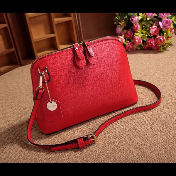 

100% genuine cow leather women bags handbags brand lady real leather shell designer shoulder bag all-match messenger bags