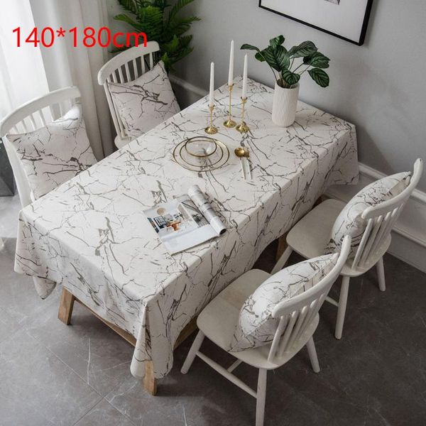 

dust-proof dining for kitchen outdoor marble print reusable multi functional home decor protective square washable table cloth