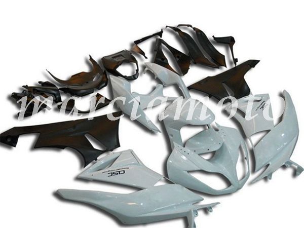 

new (injection molding) abs fairing kits fit for kawasaki ninja zx-6r 2009 2010 2011 2012 zx-6r 09-12 fairings set white black