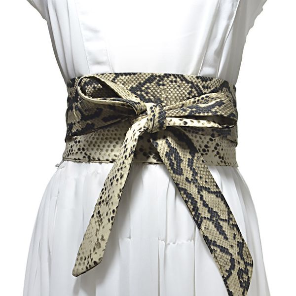 

woman serpentine belts girdle leopard print waist elastic belt waist decorative wide belt new, Black;brown