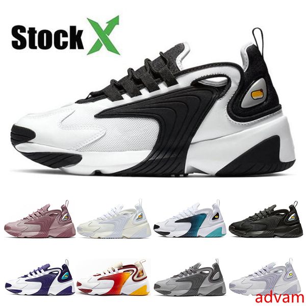 

stock x zoom m2k 2k tekno 2000 mens running shoes for womens triple black white dynamic yellow 90s style designer sports sneakers shoes