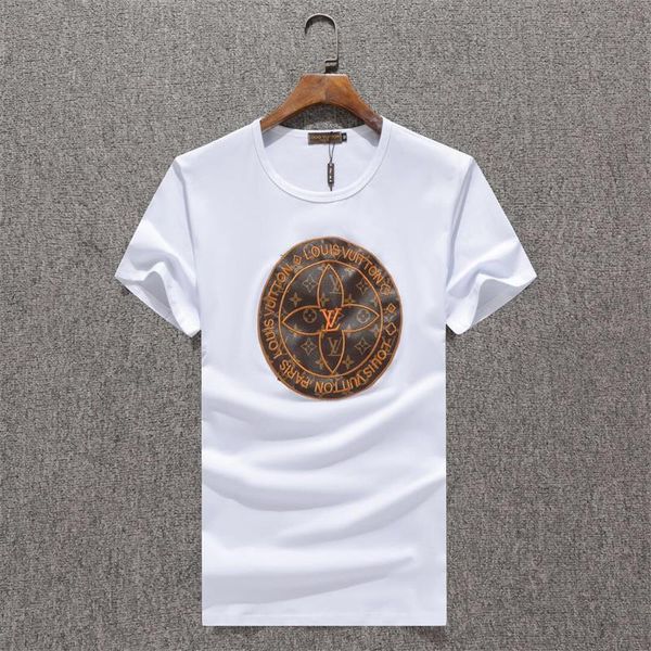 

new mens stylist luxury designer t-shirts mens fashion hip hop stylist t-shirts printing sleeve clothes m-3xl, White;black