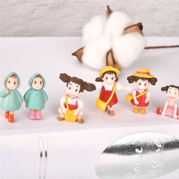 

5pcs/set fairy garden miniatures mini cute resin craft ornament miniature for christmas home decoration wedding decoration
