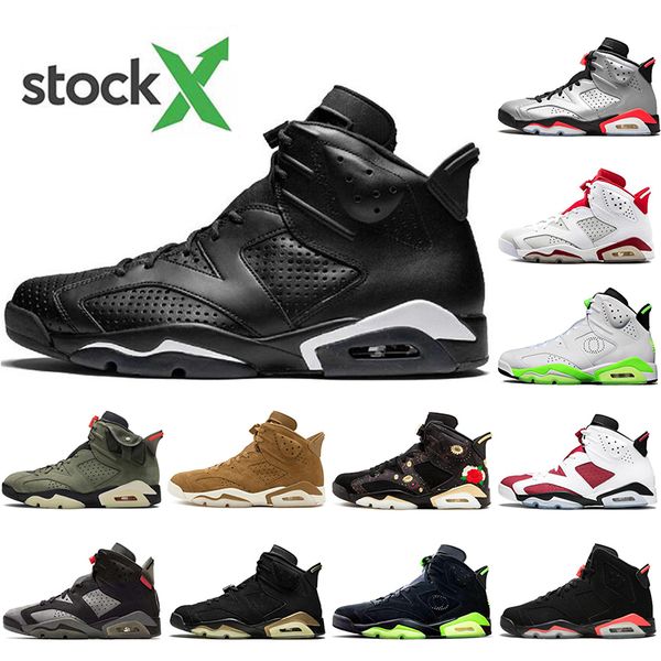 

2020 travis оливково 6 мужские ботинки баскетбола 6s reflect серебро jumpman кактус джек черный кот oreo chaussures дизайнер тапки тренеров