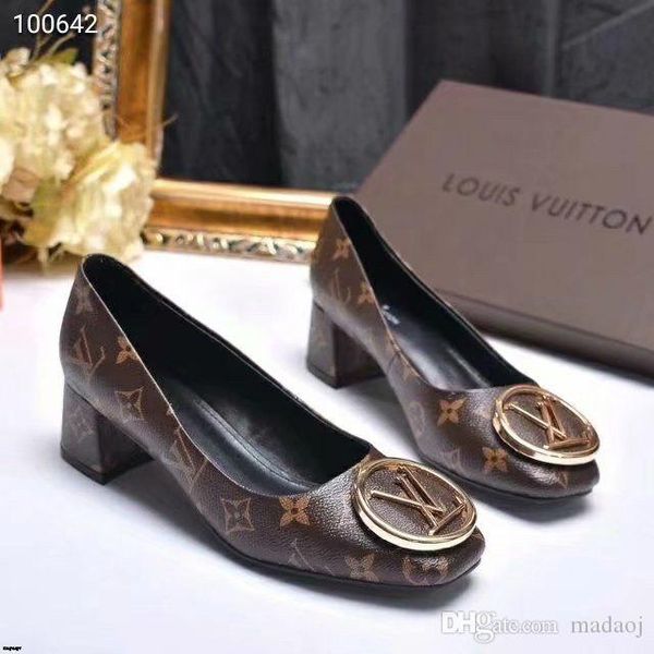 

19wn 2018 new women mid square heel genuine leather shoes pumps bow designers shoes wedding shoes women . yecq3, Black