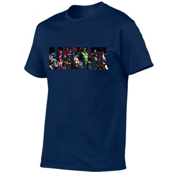 

мужские тройники polos marvel с коротким рукавом футболка мужчины superhero печать тенниска o-образным вырезом рубашки комических marvel top, White;black