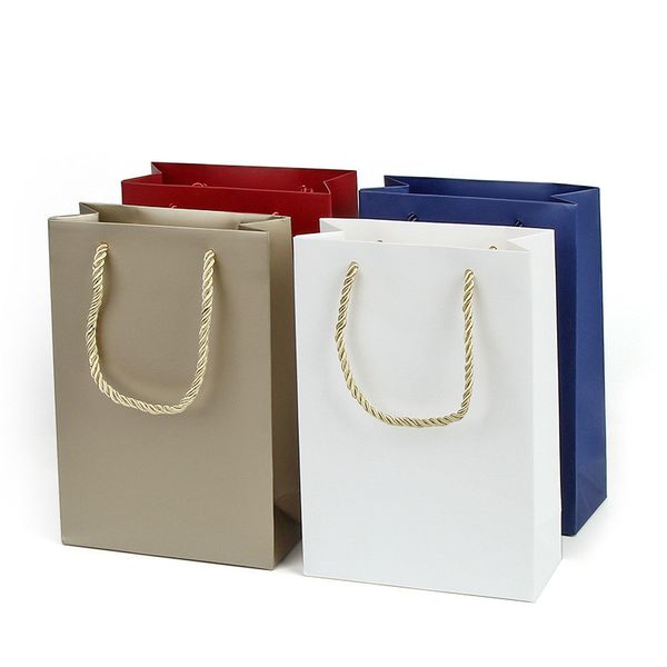 

new paper bag color like open gift box gift box paper processing bag wholesale, Pink;blue