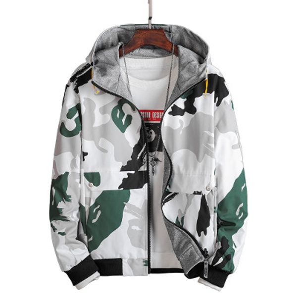 

fashion men jacket with printed luxury autumn and winter mens designer double-sided camouflage coat jackets clothes, Black;brown