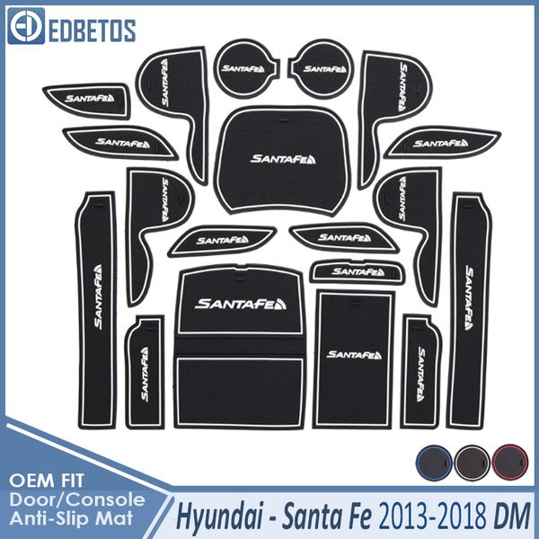 

anti-slip mat for santa fe 2013 2014 2015 2016 2017 2018 dm maxcruz grand santafe ix45 accessories gate slot