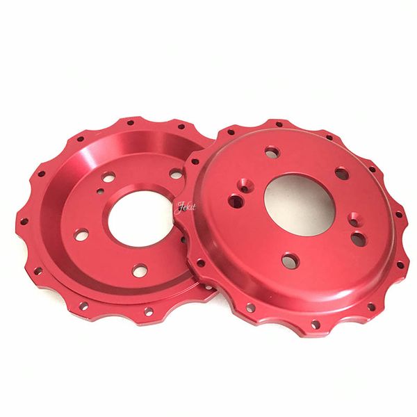 

jekit aluminum center cap 6 holes for pajero sport 2014 front 355*32mm brake rotors
