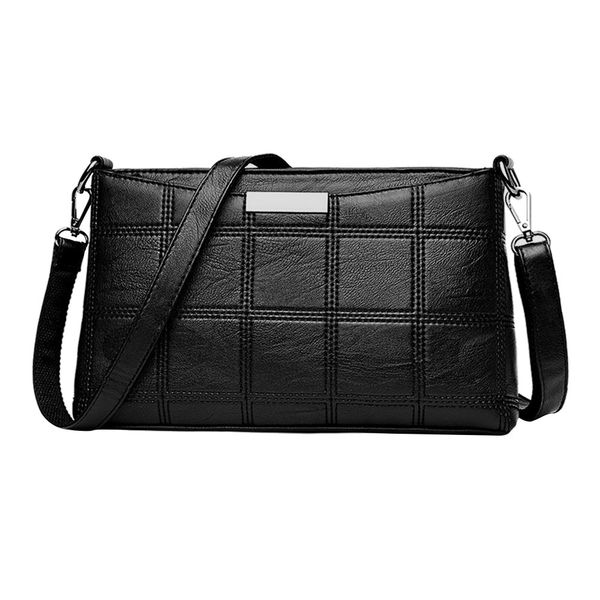 

2019 women handbag casual tassel handbags female designer bag leather plaid messenger bag shoulder small package#t2
