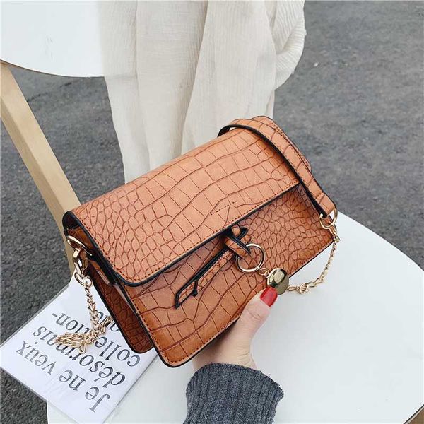 

каменный узор искусственная кожа crossbody сумки для женщин 2020 небольшой плечо сумка женская роскошные цепи сумки и кошельки
