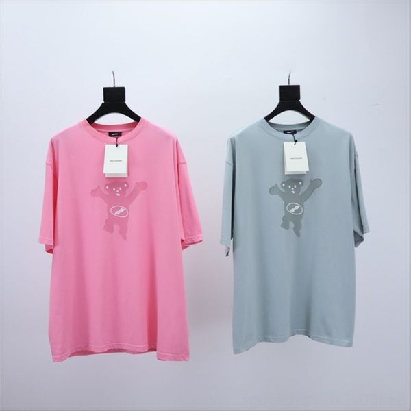 

we11done summer printing round collar loose size short-sleeved t-shirt for boys and girls we11done summer printing round collar loose size s, White