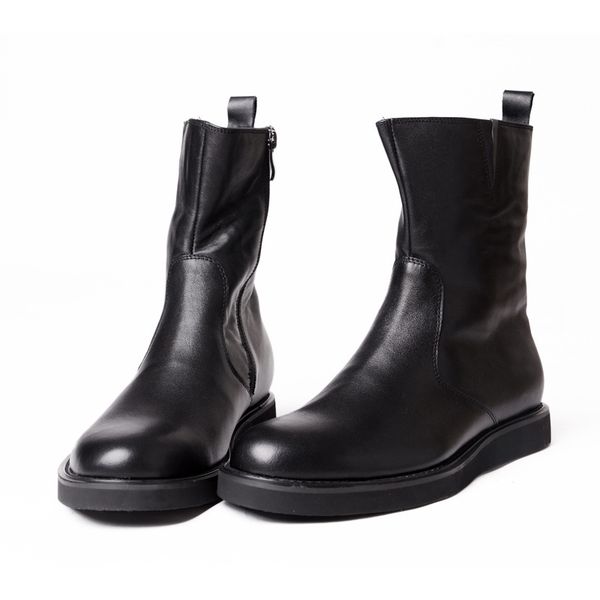 

mens winter boots brand genuine leather rome motorcycle riding boots high man footwear british casual shoes