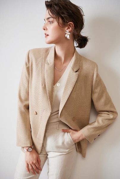 

обеѬие онкђ али пиджак женкий дизайн ђввђе еб неболой ком оен, White;black