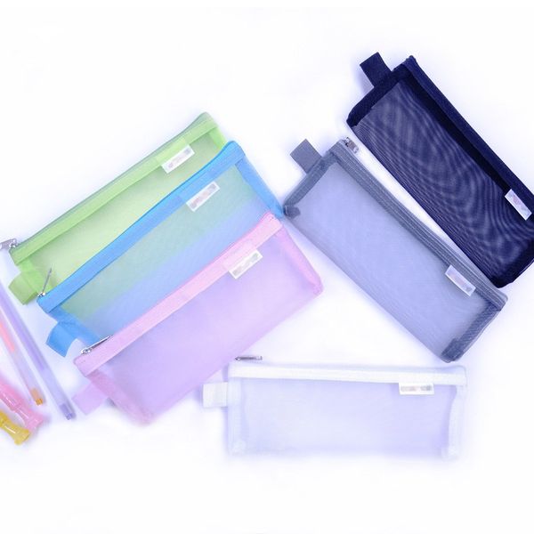 

мешок zipper mesh, карандаш мешок pen bag многоцелевые дорожные сумки для канцелярских товаров косметика дорожные аксессуары