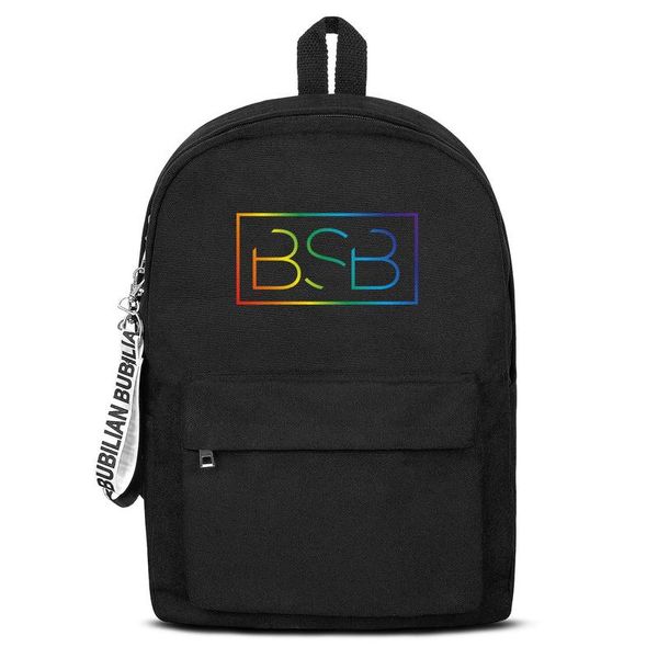

classic backstreet boys gay pride rainbow2 canvas bookbag basic backpack adjustable school student sports daypack logo member pop rock i