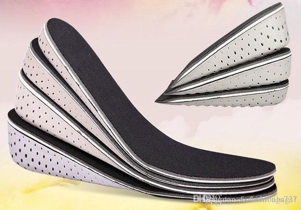 

10 pair for set increased insole invisible height pad sports comfortable warm full pad inside increased half pad men women shoes 1.5-4.5cm, Black