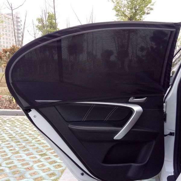 

2pcs car window cover sunshade curtain uv protection shield sun visor mesh solar mosquito dust protection