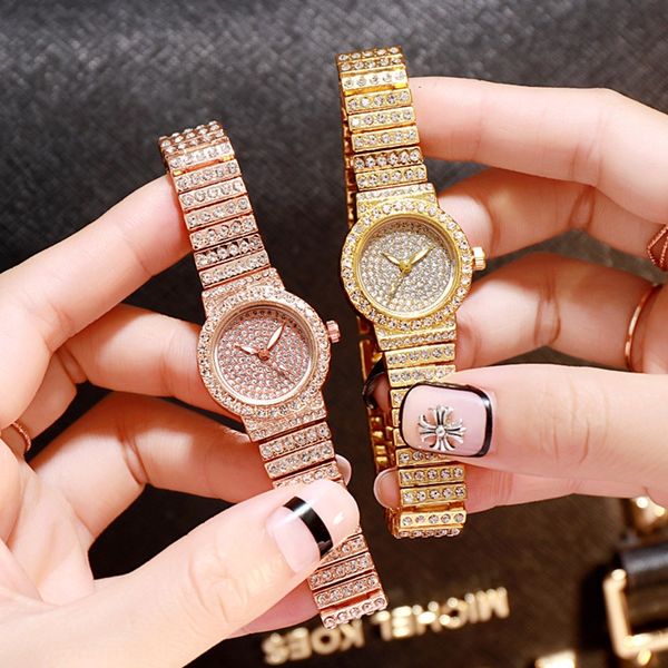 

women's diamond sky star diamond watch steel belt ultra-thin women's watch low price, Blue