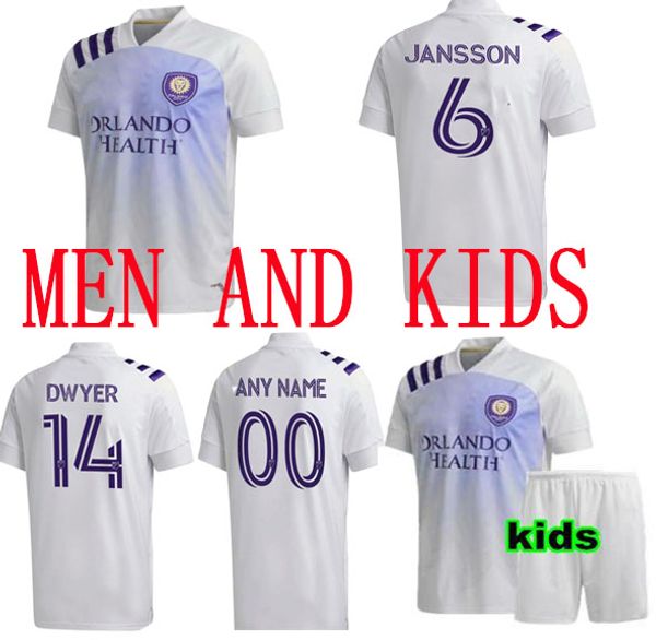 

новые 2020 2021 orlando city sc футбольные майки nani mueller colman j. mendez mls 20 21 футбольные мужские и детские рубашки, Black;yellow