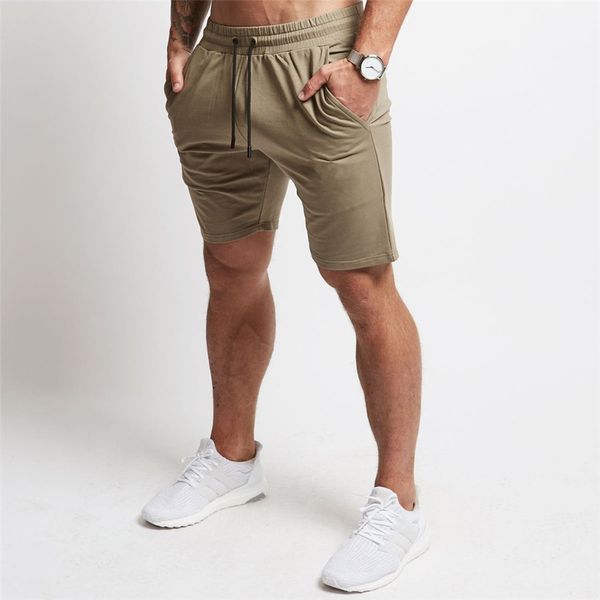 

running shorts men quick dry training shorts workout sweatpants gym fitness sport short pants pocket, Black;blue